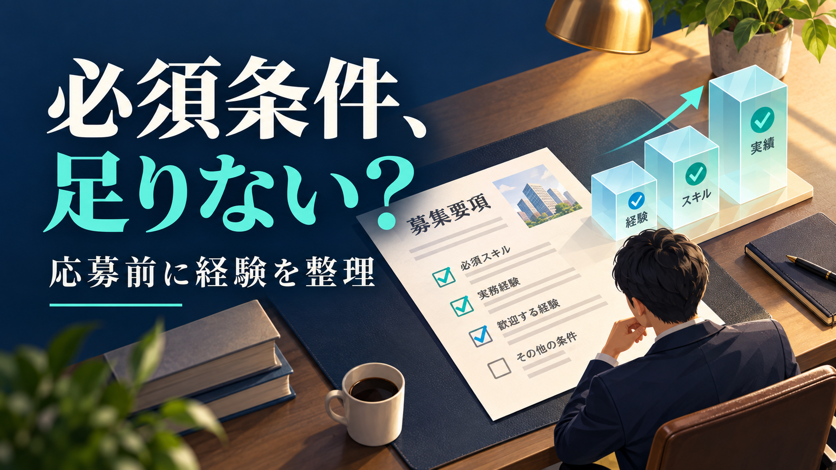 必須条件、足りない? 応募前に経験を整理